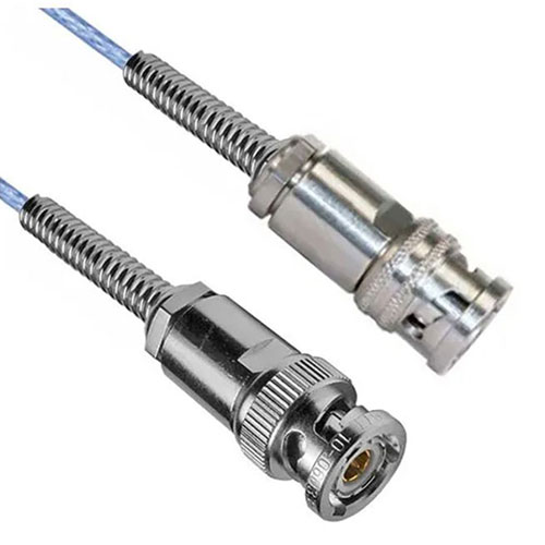 78 Ohm Bend Relief 3-Slot TRB Solder/Clamp Plug to Bend Relief 2-Slot TRB Solder/Clamp Plug for M17/176-00002 Twinax (.129 O.D.) 12" Cable FM3MP2232-12