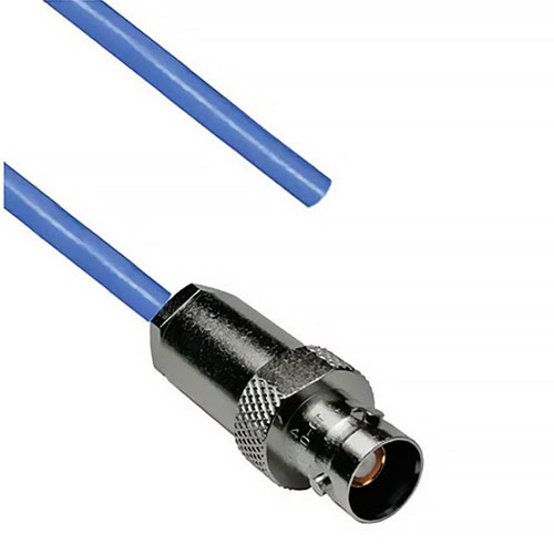 1553 TRB 3-Lug Jack to Blunt Cut Genderless Cable 78 Ohm FMBC-30-02001 Coax in 12 Inch FM3MP2275-12