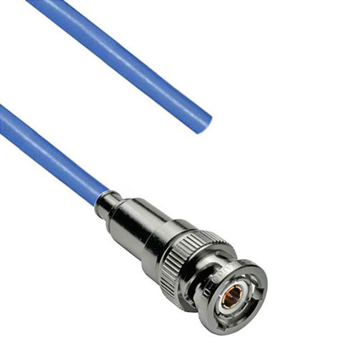 TRB 3-Slot Full Crimp Plug with Blunt Cut for 78 Ohm FMBC-30-02001, 12" Cable FM3MP2357-12