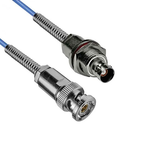 1553 TRB 3-Slot Plug to TRB 3-Lug Jack Bulkhead Isolated Cable 78 Ohm FMBC-30-02003 Coax with Bend Relief FM3MP2415