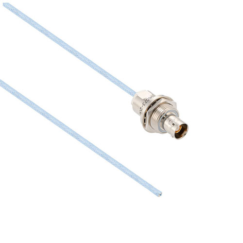 Lead Free 3-Lug TRB Bulkhead Insulated Jack with Blunt Cut for 78 Ohm M17/176-00002, 24" Cable FM3MSA00451-24