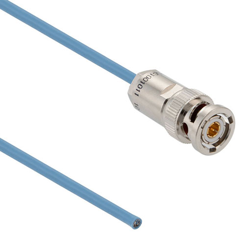 1553 TRB 3-Slot Plug to Blunt Cut Genderless Cable 78 Ohm FMBC-30-02003 Coax in 48 Inch with LF Solder FM3MSA00471-48