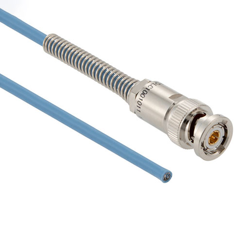 1553 TRB 3-Slot Plug to Blunt Cut Sexless Cable 78 Ohm FMBC-30-02003 Coax in 36 Inch with Bend Relief with LF Solder FM3MSA00476-36