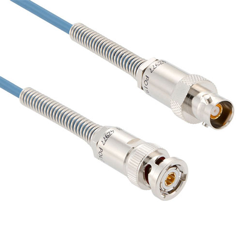 1553 TRB 3-Slot Plug to TRB 3-Lug Jack Cable 78 Ohm FMBC-30-02003 Coax in 12 Inch with Bend Relief with LF Solder FM3MSA00477-12