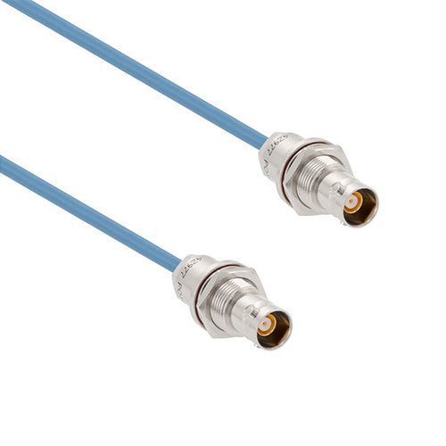 Lead Free 1553 TRB 3-Lug Jack Bulkhead Non-Isolated to TRB 3-Lug Jack Bulkhead Non-Isolated Cable 78 Ohm FMBC-30-02003 Coax in 48 Inch FM3MSA00482-48