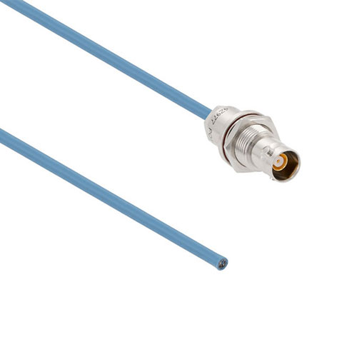 Lead Free 1553 TRB Jack Bulkhead Non-Isolated to Blunt Cut Genderless Cable 78 Ohm FMBC-30-02003 Coax in 60 Inch FM3MSA00483-60