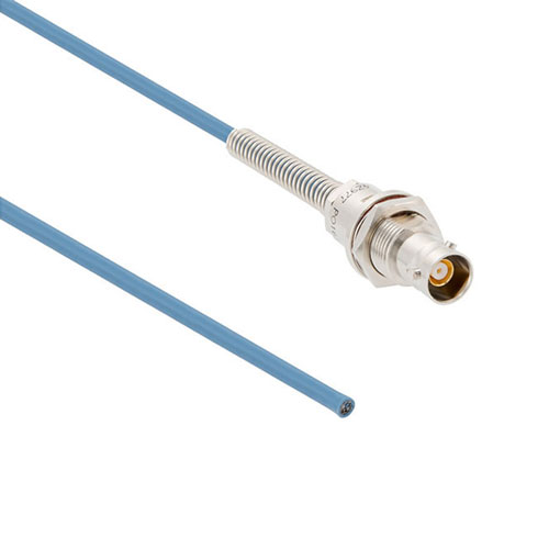 Lead Free 1553 TRB 3-Lug Jack Bulkhead Non-Isolated to Blunt Cut Genderless Cable 78 Ohm FMBC-30-02003 Coax in 48 Inch with Bend Relief FM3MSA00489-48