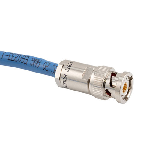 1553 TRB 3-Slot Plug to Blunt Cut Sexless Cable 78 Ohm FMBC-30-02001 Coax in 60 Inch with LF Solder FM3MSA00541-60
