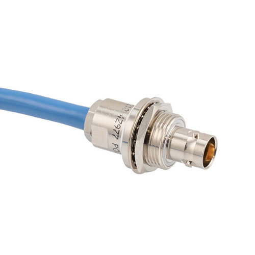 Lead Free 3-Lug TRB Bulkhead Insulated Jack with Blunt for 78 Ohm FMBC-30-02001, 60" Cable FM3MSA00555-60