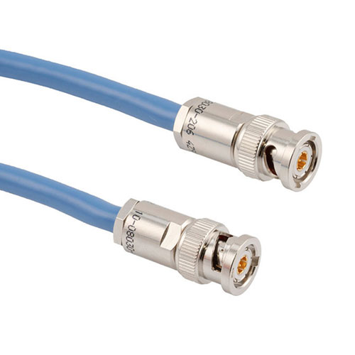 Lead Free 1553 TRB 2-Slot Plug to TRB 2-Slot Plug Cable 78 Ohm FMBC-30-02001 Coax in 60 Inch FM3MSA00568-60