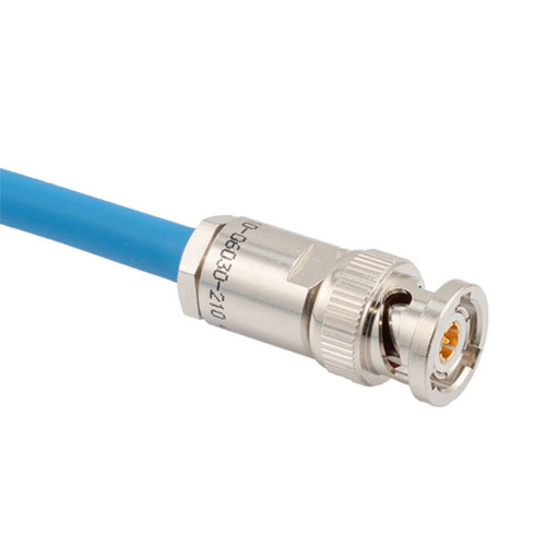 LSZH 1553 TRB 3-Slot Plug to Blunt Cut Genderless Cable 78 Ohm TWCH-78-2 Coax in 24 Inch FM3MSA00576-24