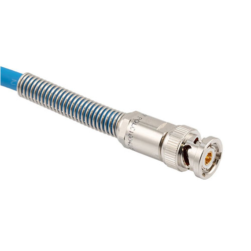 Lead Free LSZH Bend Relief 3-Slot TRB Plug with Blunt Cut for 78 Ohm TWCH-78-2, 12" Cable FM3MSA00581-12