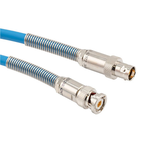 Lead Free LSZH Bend Relief 3-Slot TRB Plug to Bend Relief 3-Lug TRB Jack for 78 Ohm TWCH-78-2, 12" Cable FM3MSA00582-12