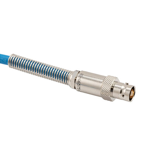 LSZH 1553 TRB 3-Lug Jack to Blunt Cut Genderless Cable 78 Ohm TWCH-78-2 Coax in 48 Inch with Bend Relief FM3MSA00594-48