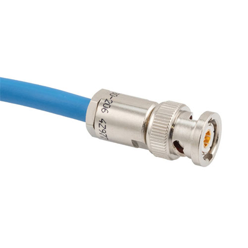 LSZH 1553 TRB 2-Slot Plug to Blunt Cut Sexless Cable 78 Ohm TWCH-78-2 Coax FM3MSA00604