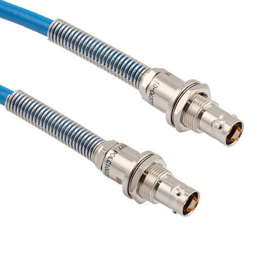 Bend Relief TRB 3-Lug Jack Non-Ins Bulkhead to Bend Relief TRB 3-Lug Jack Non-Ins Bulkhead 1553 Cable 48"  Using 124 Ohm TWC-124-2 Twinax FM3MSA00670-48