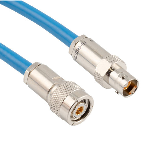 TRT Threaded Plug to TRB 3-Lug Jack 1553 Cable 48"  Using 124 Ohm TWC-124-2 Twinax FM3MSA00673-48