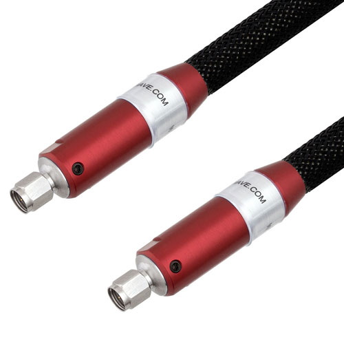 Vector Network Analyzer (VNA) Ruggedized 40 GHz Test Cable 2.4mm Male to 2.4mm Male in 24 Inch FM40VNA004-24