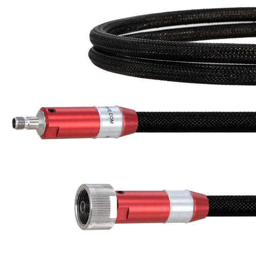 Vector Network Analyzer (VNA) Ruggedized 40 GHz Test Cable 2.92mm Female to 2.92mm NMD Female in 48 Inch FM40VNA008-48