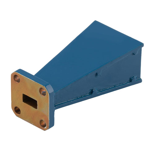 WR-28 Waveguide Standard Gain Horn Antenna Operating From 26.5 GHz to 40 GHz With a Nominal 15 dBi Gain With UG-599/U Square Cover Flange FM9850B-15
