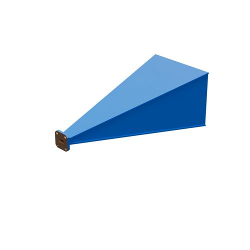 WR-28 Waveguide Standard Gain Horn Antenna Operating From 26.5 GHz to 40 GHz With a Nominal 25 dBi Gain With UG-599/U Square Cover Flange FM9850B-25