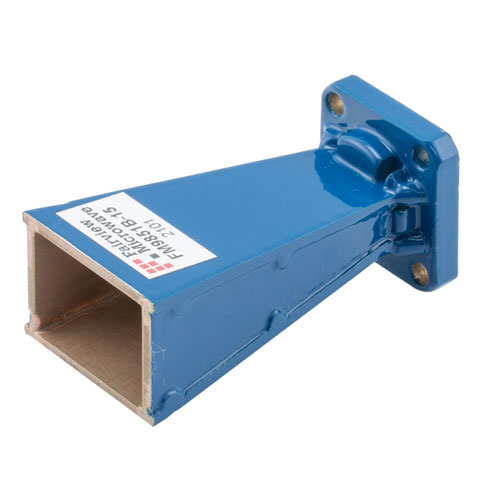 WR-34 Waveguide Standard Gain Horn Antenna With UG-1530/U Flange, 15 dBi Gain and 22 GHz to 33 GHz FM9851B-15