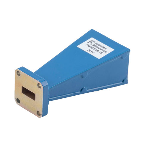 WR-42 Waveguide Standard Gain Horn Antenna With UG-597/U Flange, 15 dBi Gain and 18 GHz to 26.5 GHz FM9852B-15