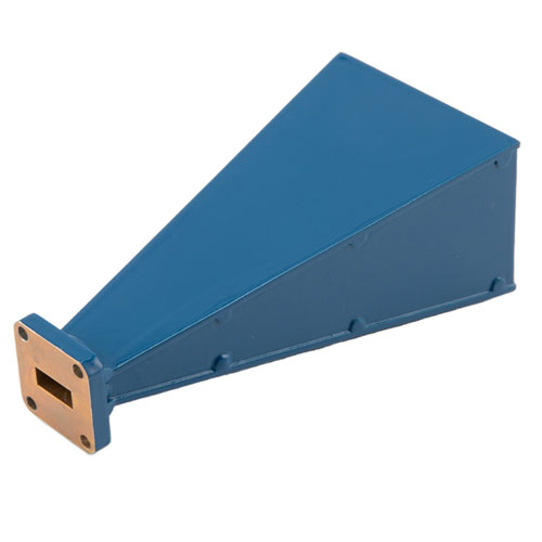 WR-42 Waveguide Standard Gain Horn Antenna With UG-597/U Flange, 20 dBi Gain and 18 GHz to 26.5 GHz FM9852B-20