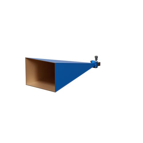 WR-62 Waveguide Standard Gain Horn Antenna Operating from 12.4 GHz to 18 GHz with a Nominal 25 dB Gain N Female Input FM9854B/NF-25