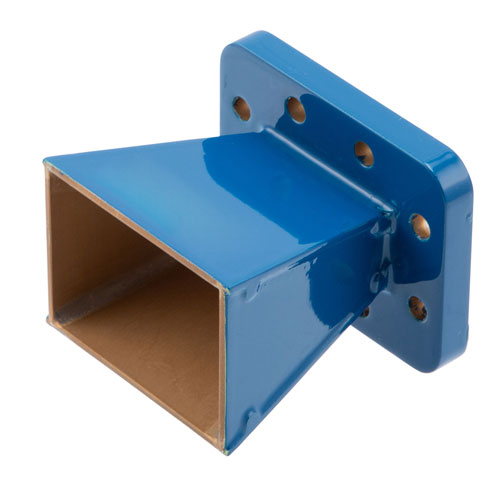 WR-90 Waveguide Standard Gain Horn Antenna Operating From 8.2 GHz to 12.4 GHz With a Nominal 10 dBi Gain With CPRG Flange FM9856B-10-CPRG