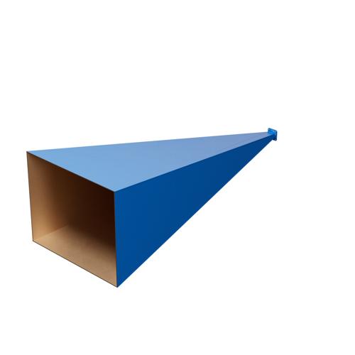 WR-90 Waveguide Standard Gain Horn Antenna Operating from 8.4 GHz to 12.4 GHz with a Nominal 30 dBi Gain with UG-135/U Square Cover Flange FM9856B-30