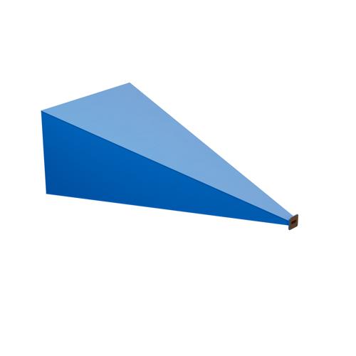 WR-90 Waveguide Standard Gain Horn Antenna Operating from 8.4 GHz to 12.4 GHz with a Nominal 30 dBi Gain with UG-135/U Square Cover Flange FM9856B-30