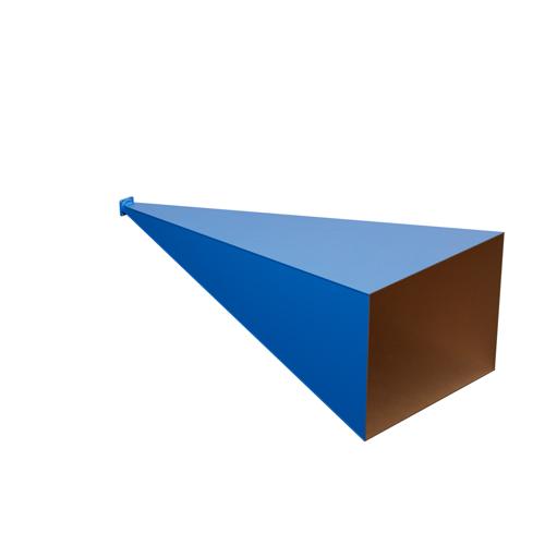 WR-90 Waveguide Standard Gain Horn Antenna Operating from 8.4 GHz to 12.4 GHz with a Nominal 30 dBi Gain with UG-135/U Square Cover Flange FM9856B-30