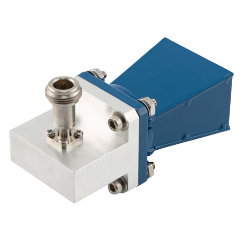 WR-102 Standard Gain Horn Antenna Operating From 7 GHz to 11 GHz, 10 dBi Nominal Gain, Type N Female Input Connector, ProLine FM9857B/NF-10