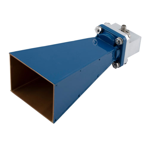 WR-102 Standard Gain Horn Antenna Operating From 7 GHz to 11 GHz, 15 dBi Nominal Gain, SMA Female Input Connector, ProLine FM9857B/SF-15