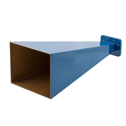 WR-112 Waveguide Standard Gain Horn Antenna Operating from 7.05 GHz to 10 GHz with a Nominal 20 dBi Gain with CPRG Flange FM9858B-20-CPRG