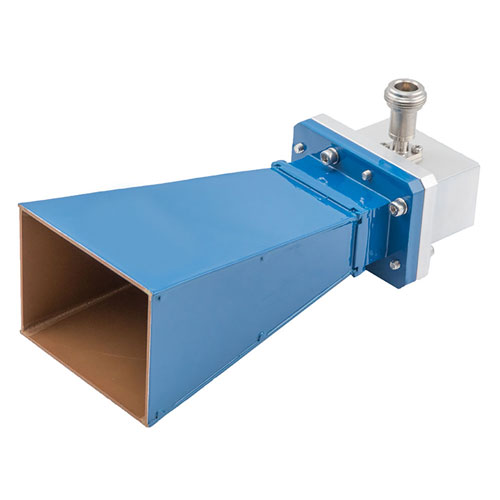 WR-159 Standard Gain Horn Antenna Operating From 4.9 GHz to 7.05 GHz, 10 dBi Nominal Gain, Type N Female Input Connector, ProLine FM9860B/NF-10