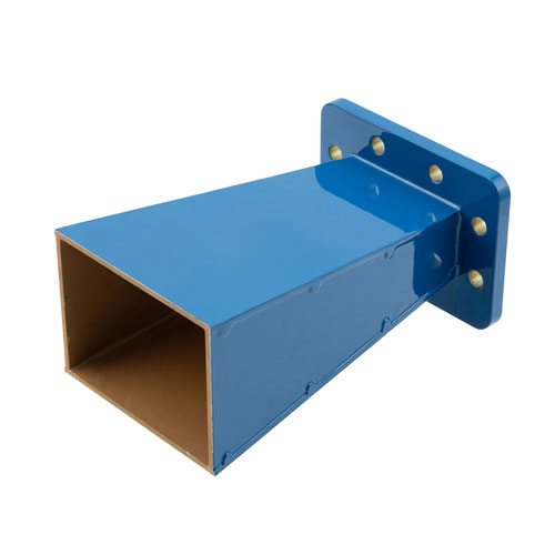 WR-187 Waveguide Standard Gain Horn Antenna Operating From 3.95 GHz to 5.85 GHz With a Nominal 10 dBi Gain With CPRG Flange FM9861B-10-CPRG