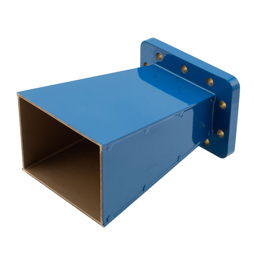 WR-229 Waveguide Standard Gain Horn Antenna Operating From 3.3 GHz to 4.9 GHz With a Nominal 10 dB Gain With CPRG Flange FM9862B-10-CPRG