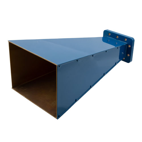 WR-229 Waveguide Standard Gain Horn Antenna Operating From 3.3 GHz to 4.9 GHz With a Nominal 15 dB Gain With CPRG Flange FM9862B-15-CPRG