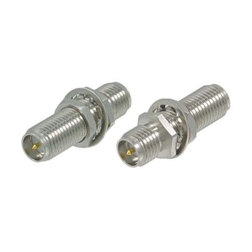RP-SMA Female (Jack) to RP-SMA Female (Jack) Bulkhead Mount Adapter, Commercial Grade FMAD10053