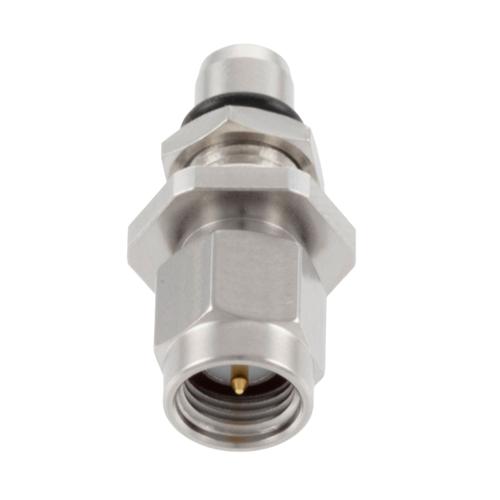 Bulkhead Slide-On BMA Plug (Male) to SMA Male (Plug) Adapter MIL-STD-202, Method 206 FMAD10098