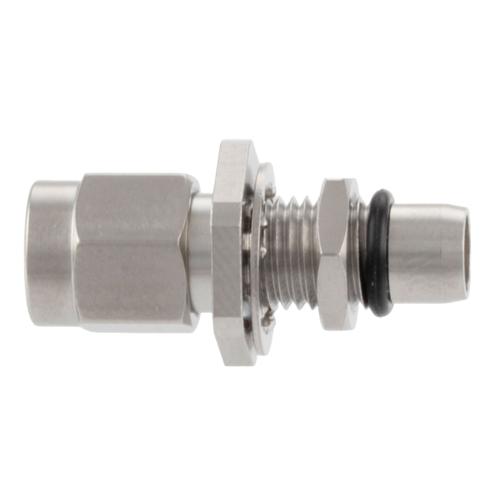 Bulkhead Slide-On BMA Plug (Male) to SMA Male (Plug) Adapter MIL-STD-202, Method 206 FMAD10098