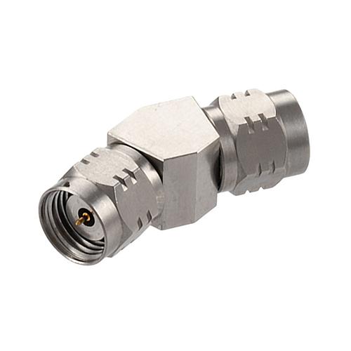 30 Degree Angle 1.85mm Plug (Male) to 1.85mm Plug (Male) Adapter with Passivated Stainless Steel Body FMAD10104