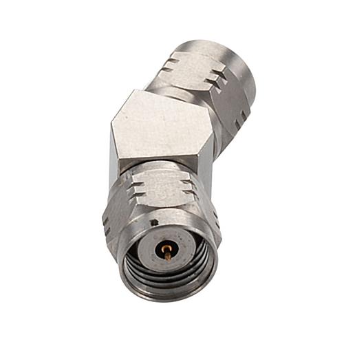 30 Degree Angle 1.85mm Plug (Male) to 1.85mm Plug (Male) Adapter with Passivated Stainless Steel Body FMAD10104