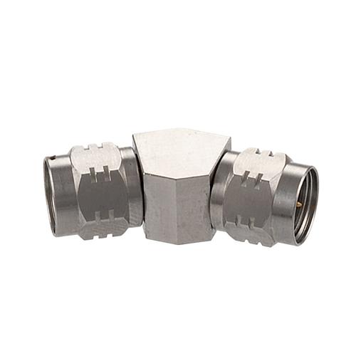 30 Degree Angle 1.85mm Plug (Male) to 1.85mm Plug (Male) Adapter with Passivated Stainless Steel Body FMAD10104