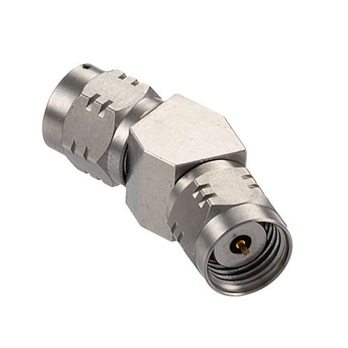 30 Degree Angle 1.85mm Plug (Male) to 1.85mm Plug (Male) Adapter with Passivated Stainless Steel Body FMAD10104