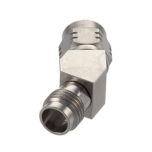 30 Degree Angle 1.85mm Plug (Male) to 1.85mm Jack (Female) Adapter with Passivated Stainless Steel Body FMAD10105