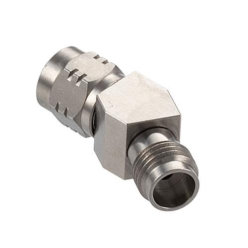 30 Degree Angle 1.85mm Plug (Male) to 1.85mm Jack (Female) Adapter with Passivated Stainless Steel Body FMAD10105