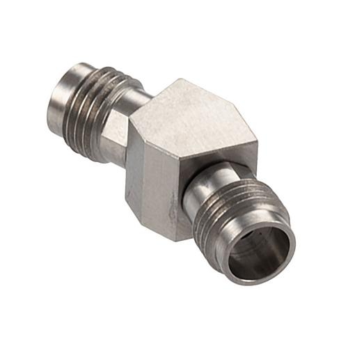 30 Degree Angle 1.85mm Jack (Female) to 1.85mm Jack (Female) Adapter with Passivated Stainless Steel Body FMAD10106